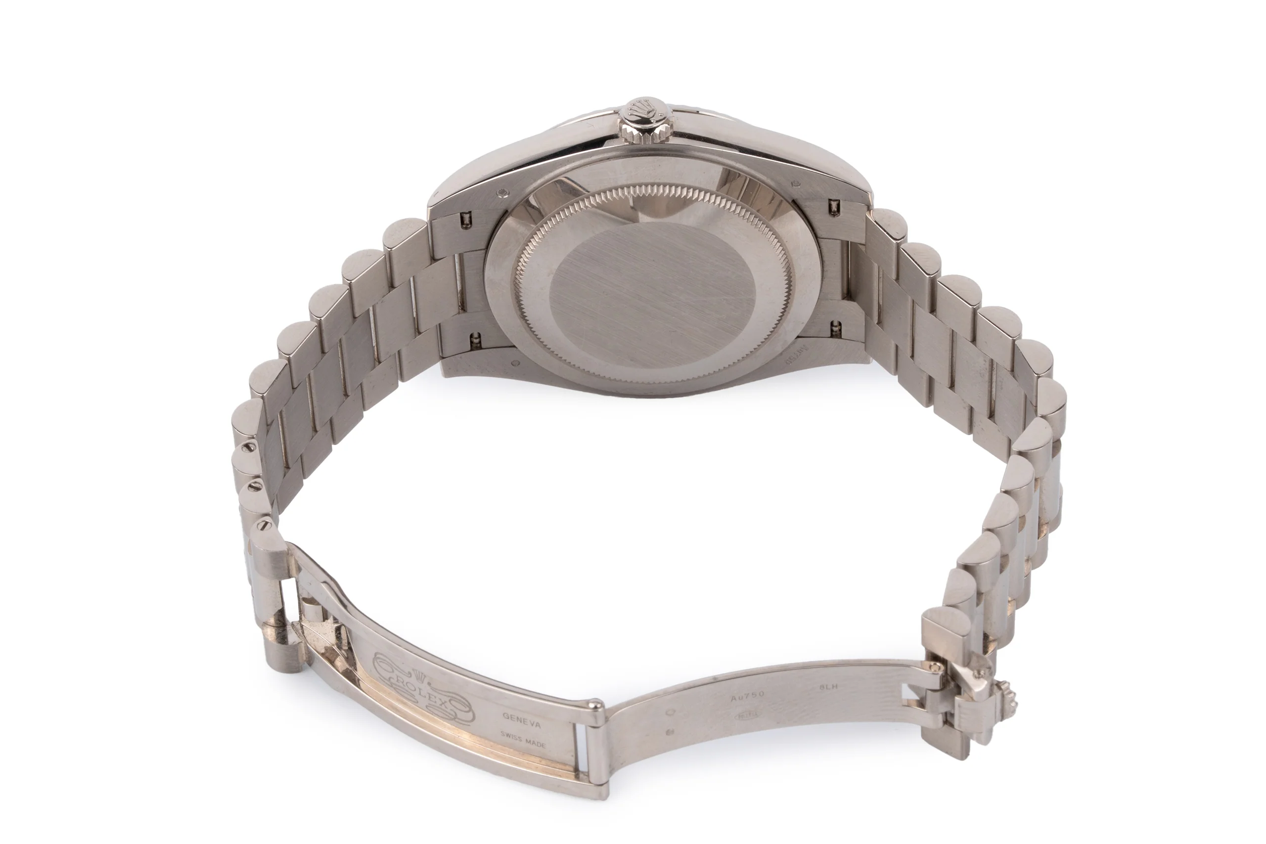 Rolex Day Date White Gold Diamond Paved Sapphire Dial 40mm - Image 6