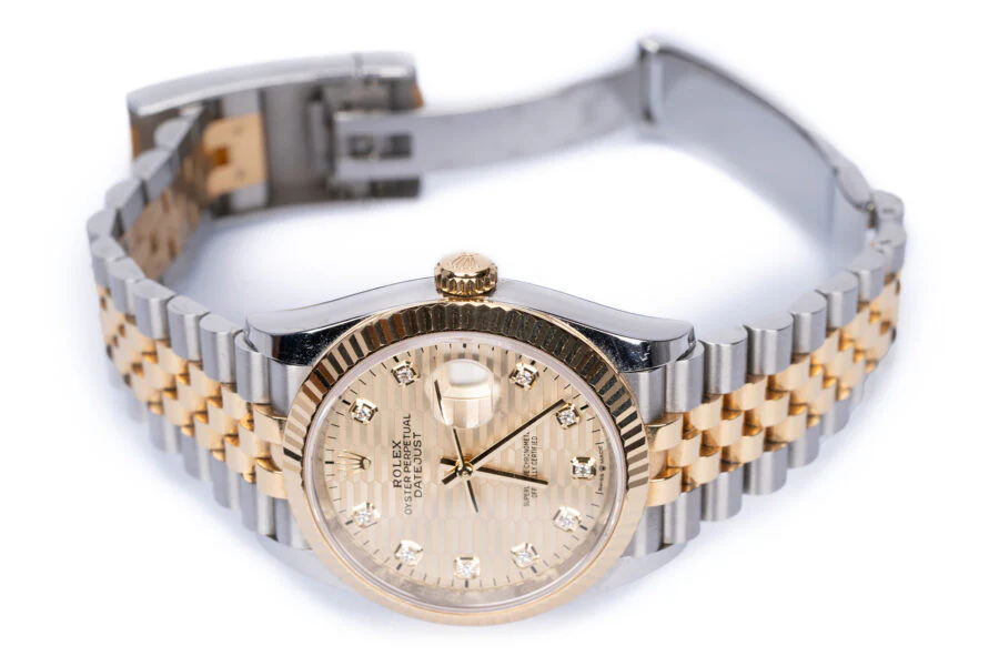 Rolex Rolex Date Just 36mm Jubilee Diamond Fluted - Image 5