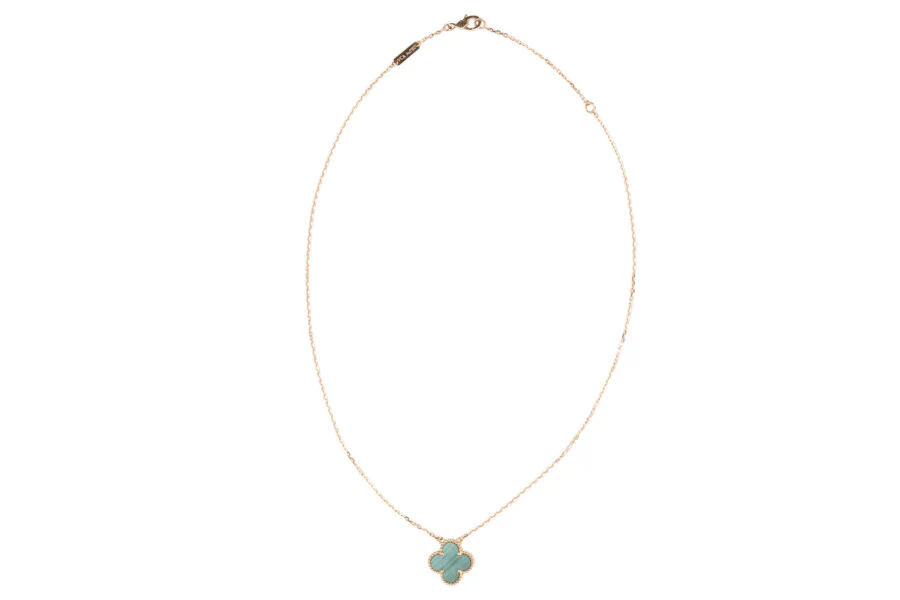 Van Cleef And Arpels Al Hambra Necklace Malachite - Image 2
