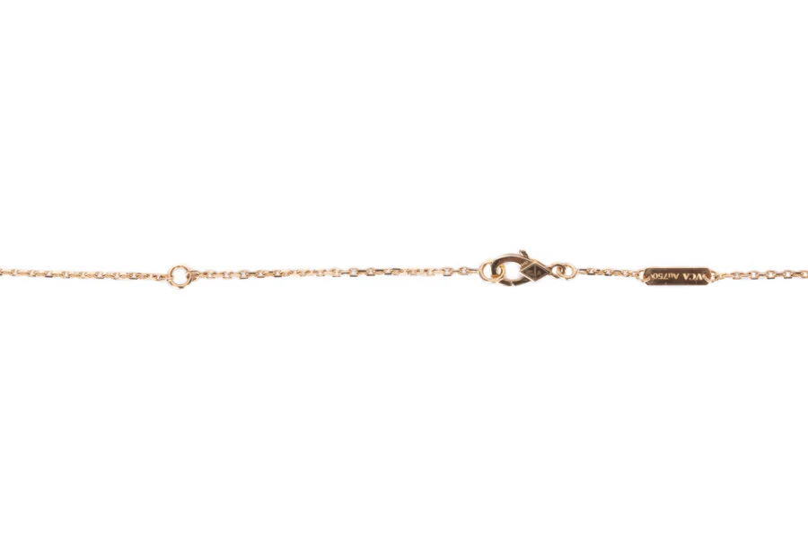 Van Cleef And Arpels Al Hambra Necklace Malachite - Image 3