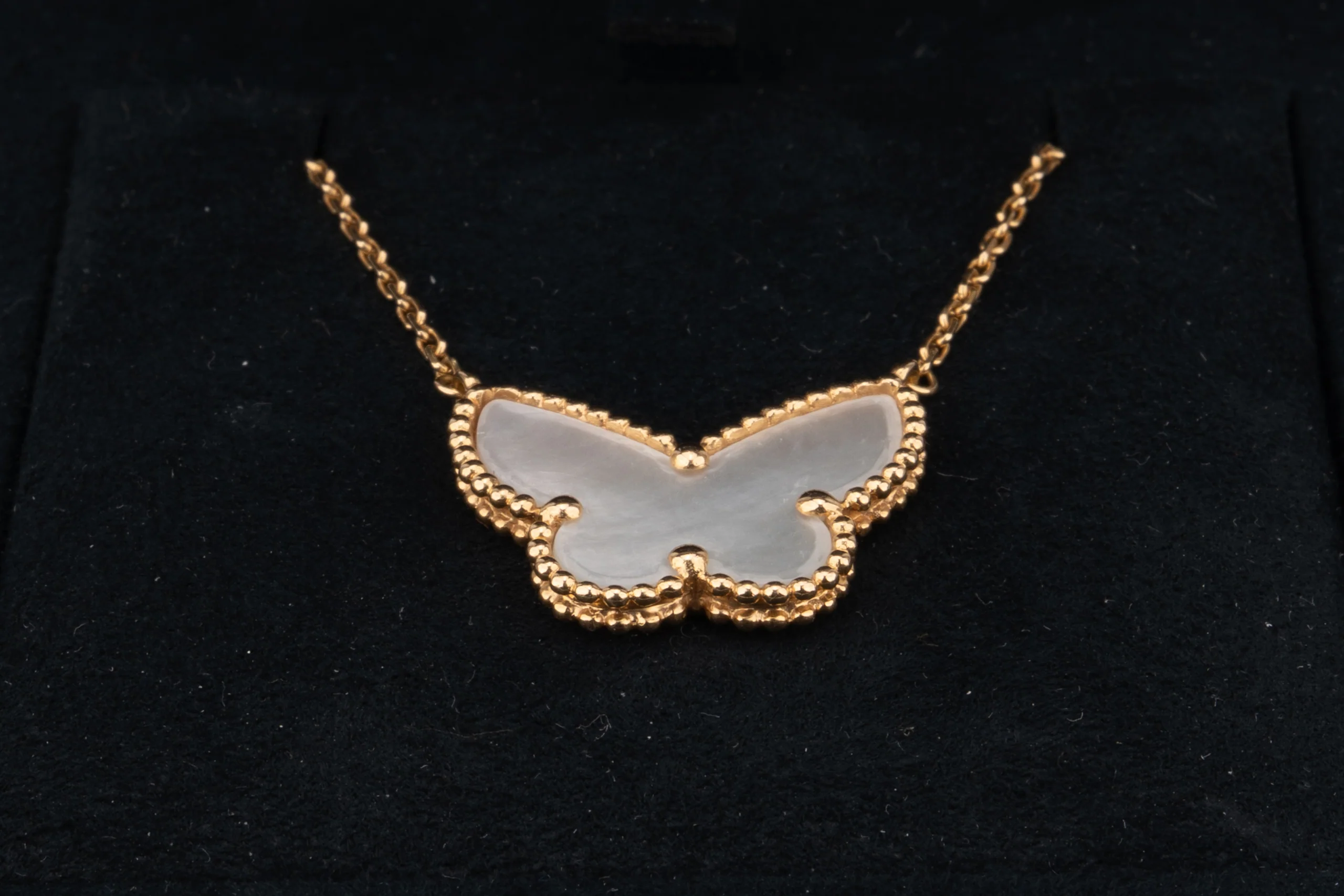 Van Cleef And Arpels  Lucky Alhambra Necklace		1 Motif	Mop	Yellow Gold - Image 4