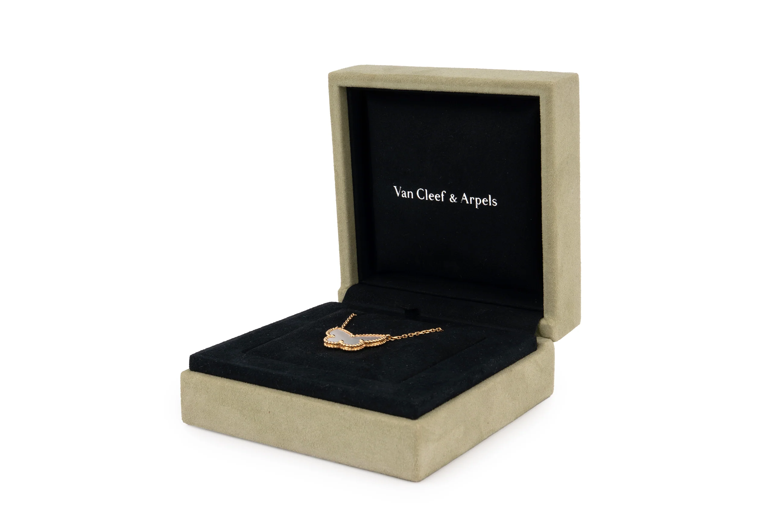 Van Cleef And Arpels  Lucky Alhambra Necklace		1 Motif	Mop	Yellow Gold - Image 6