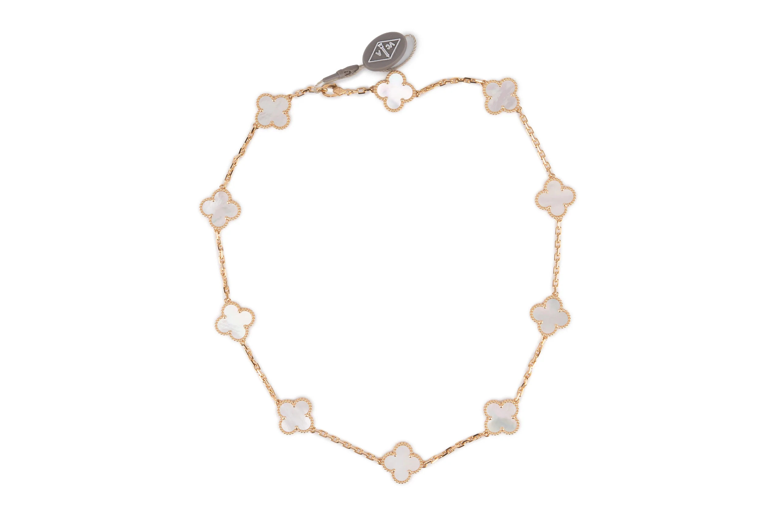 Van Cleef And Arpels Vintage Alhambra	Necklace	10 Motif	Yellow Gold