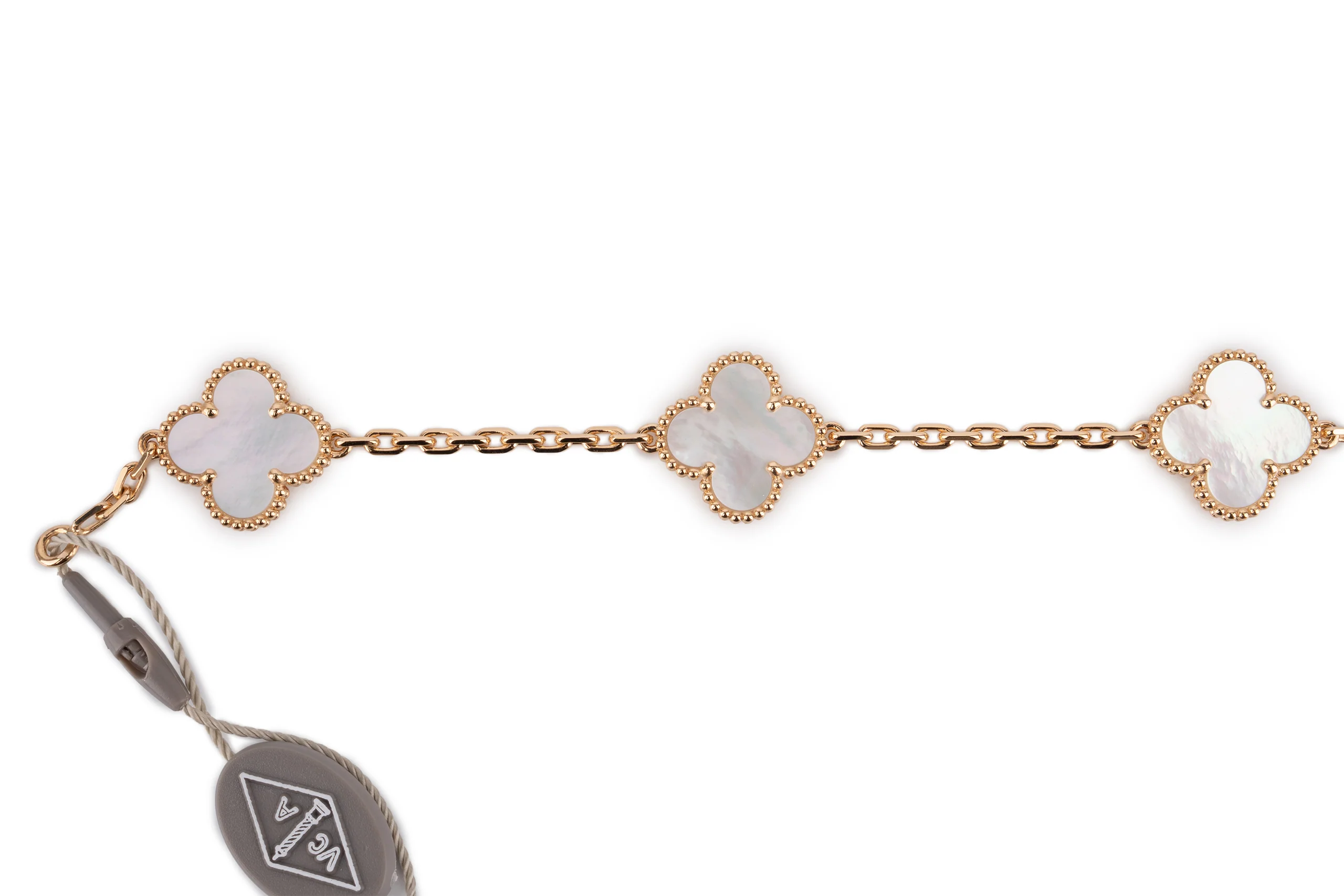 Van Cleef And Arpels Vintage Alhambra	Necklace	10 Motif	Yellow Gold - Image 2