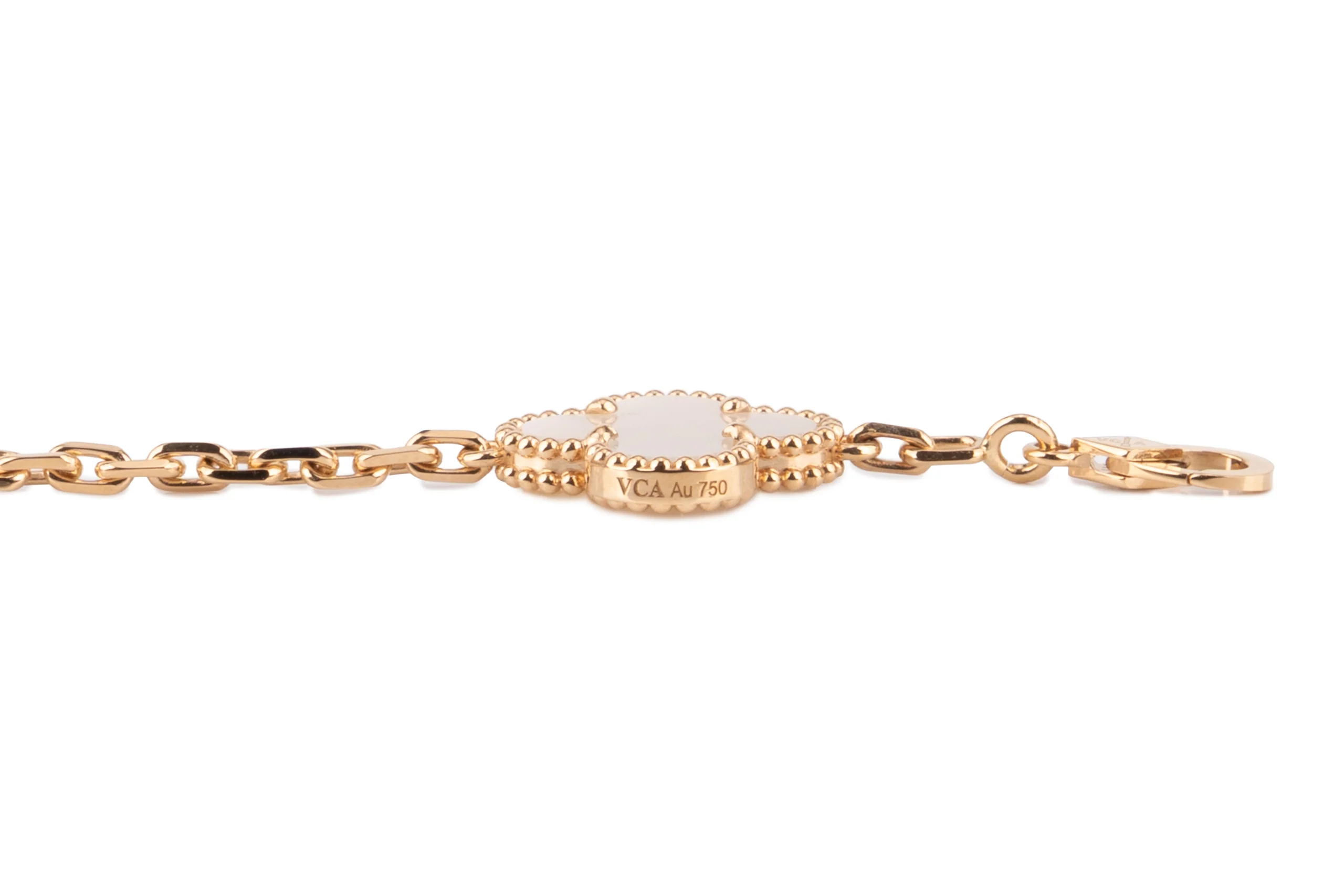 Van Cleef And Arpels Vintage Alhambra	Necklace	10 Motif	Yellow Gold - Image 5