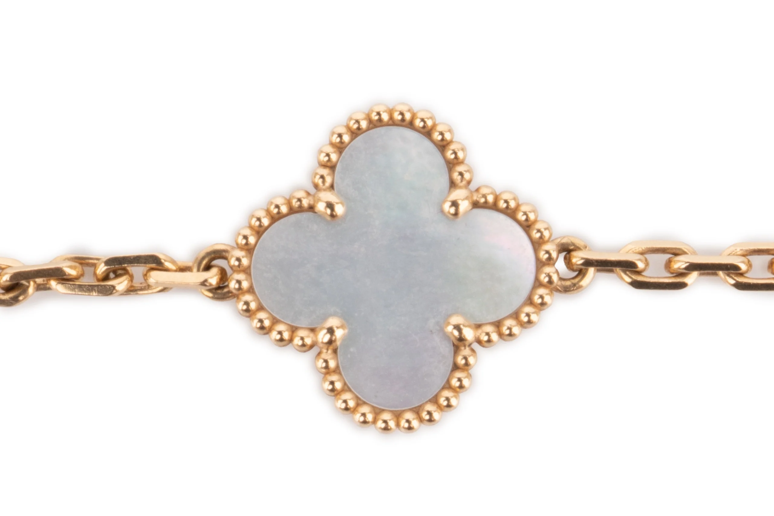 Vintage Alhambra Bracelet	5motif	MOP	Yellow Gold - Image 2
