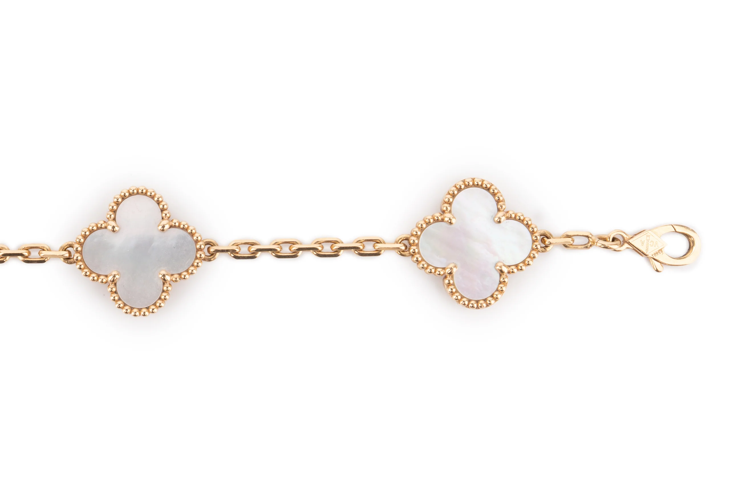 Vintage Alhambra Bracelet	5motif	MOP	Yellow Gold - Image 5