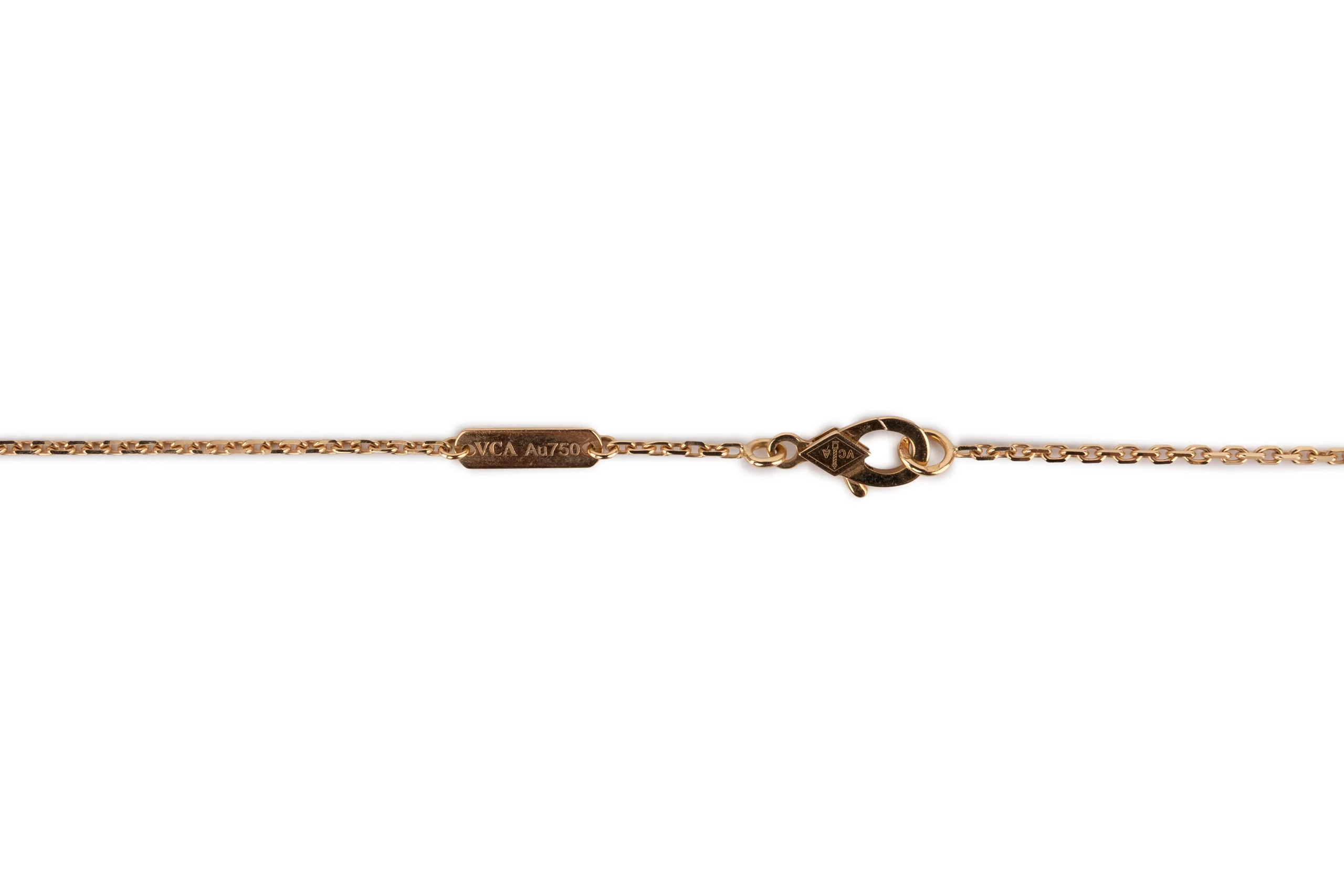 Vintage Alhambra Necklace	Onyx	Yellow Gold - Image 3